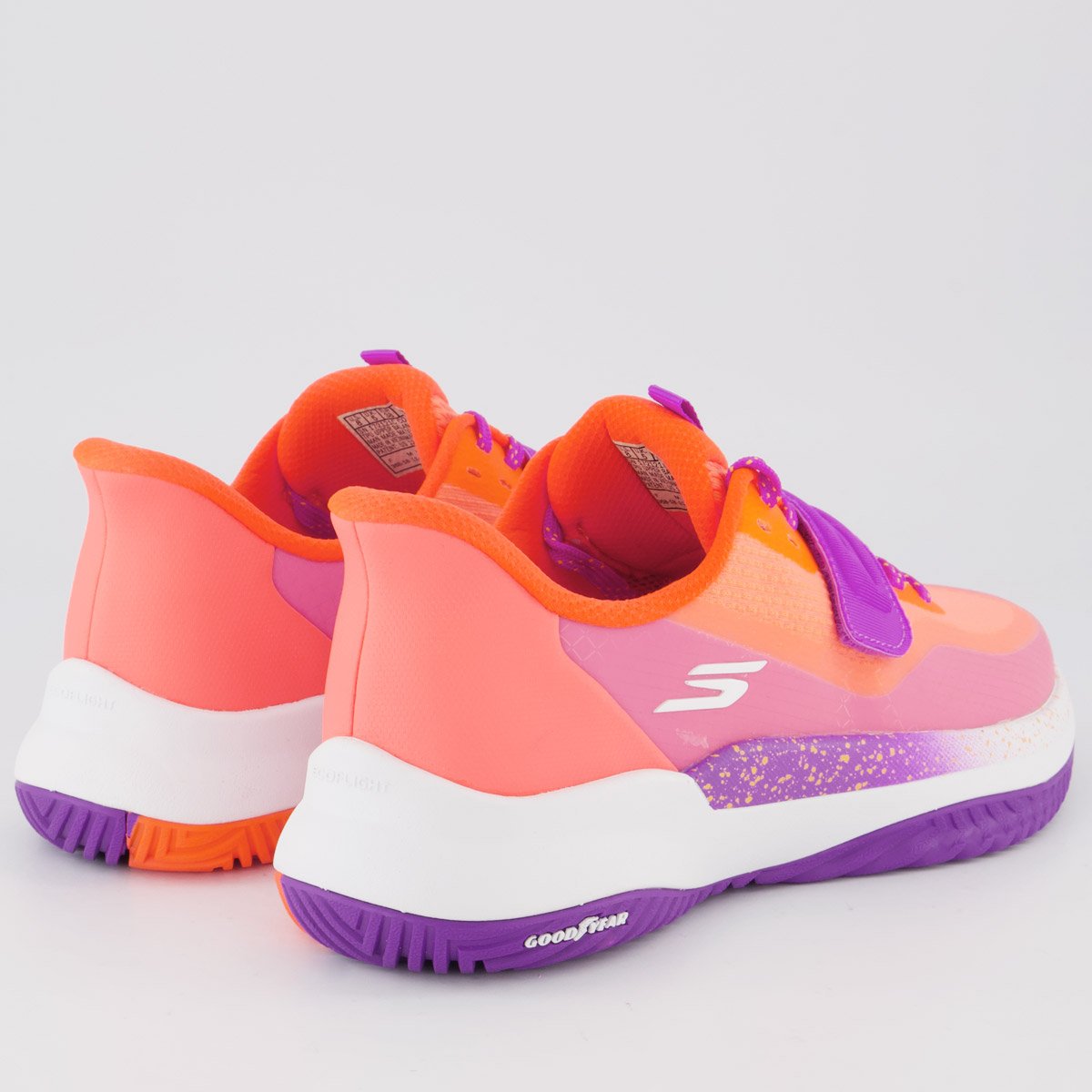 Tênis Skechers Viper Court Elite 2 Feminino Laranja 3