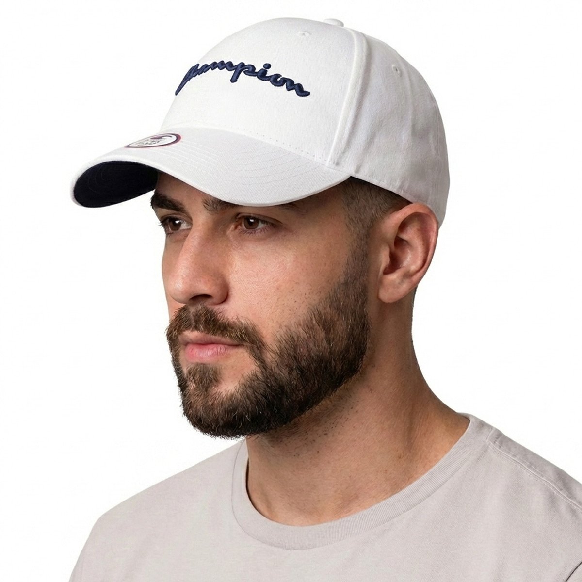 Boné Champion Script Branco Branco 5
