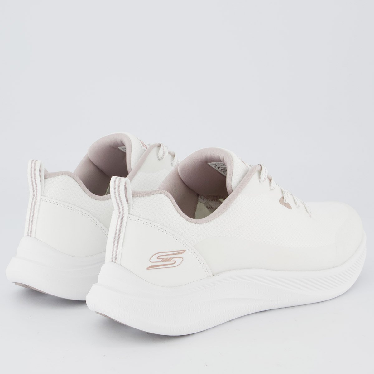 Tênis Skechers Bobs Moda Flex Feminino Branco Branco 3