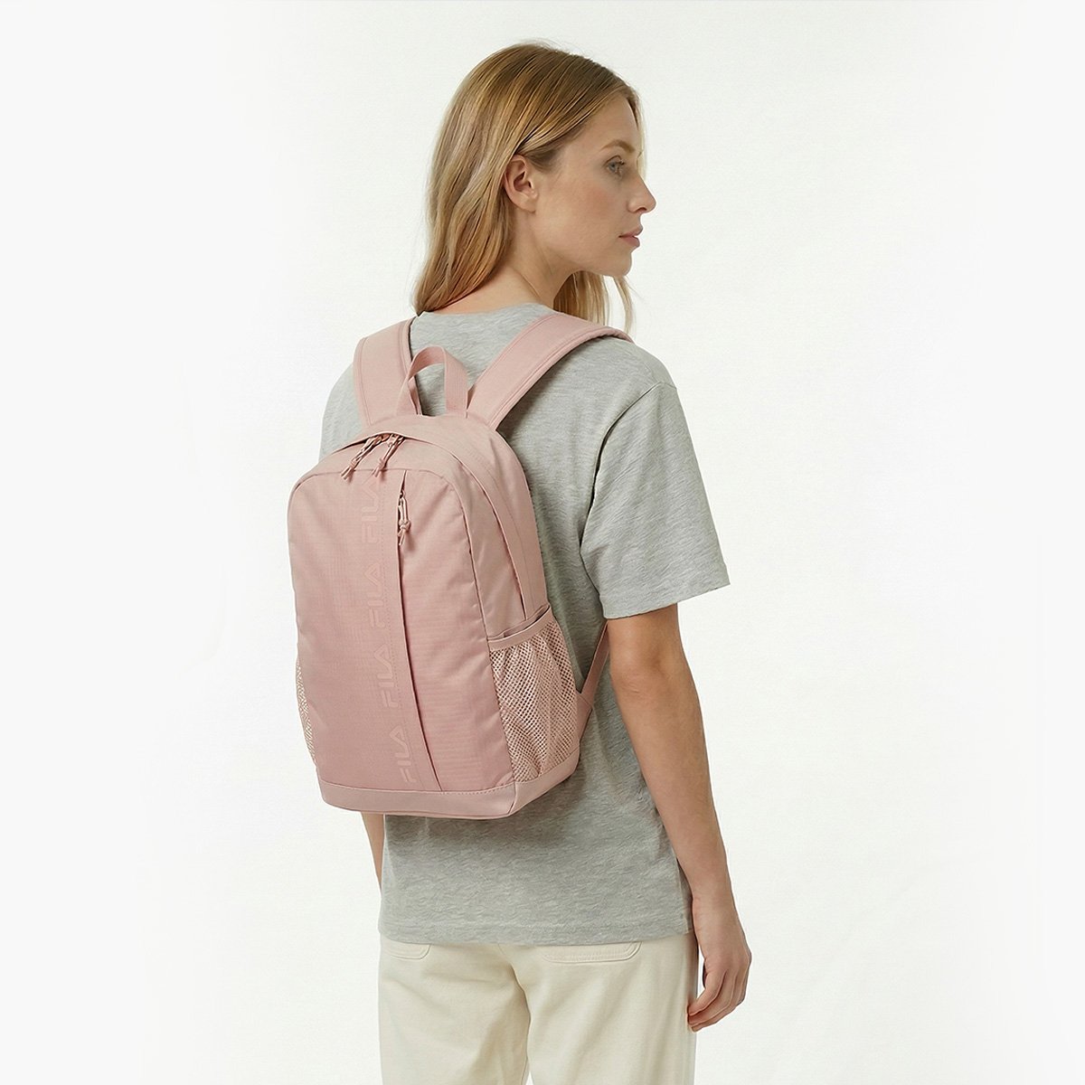 Mochila Fila Tone Logo Letter Rosa