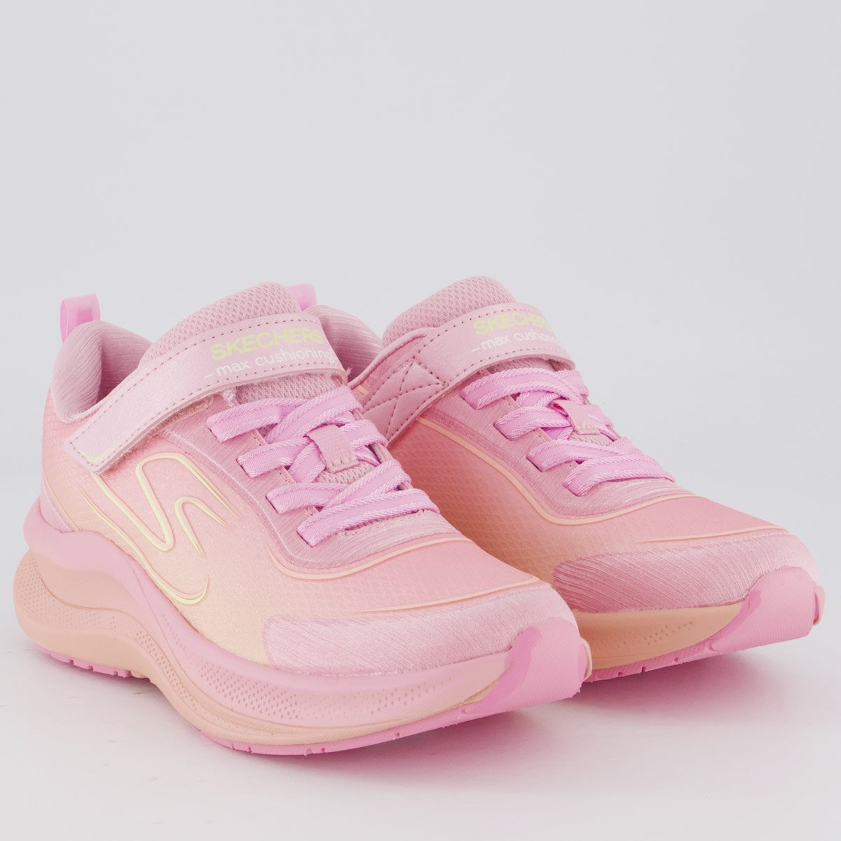 Tênis Skechers Max Cushioning Ascend Infantil Rosa 2