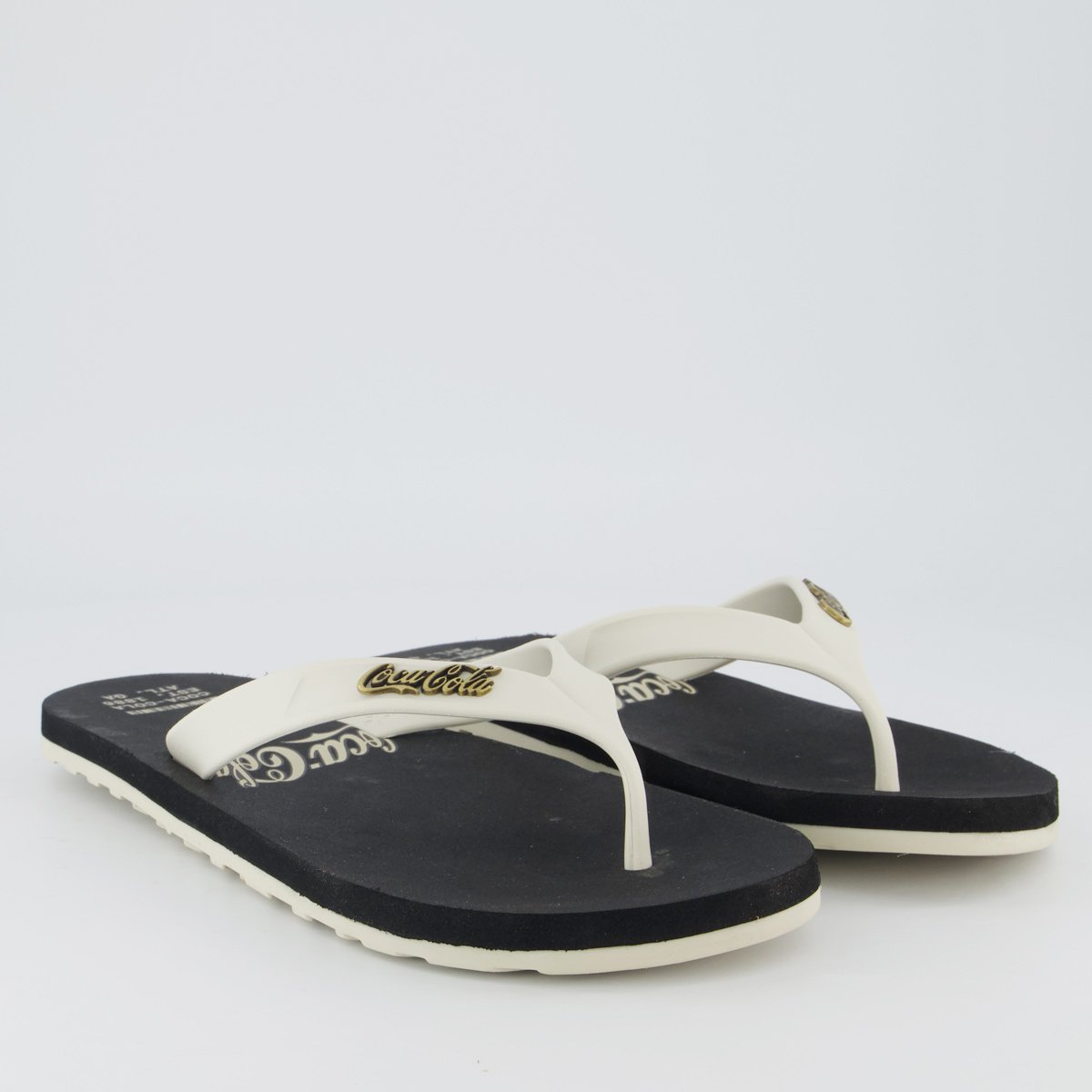 Chinelo Coca Cola Wave Jet Alma Preto Branco 3