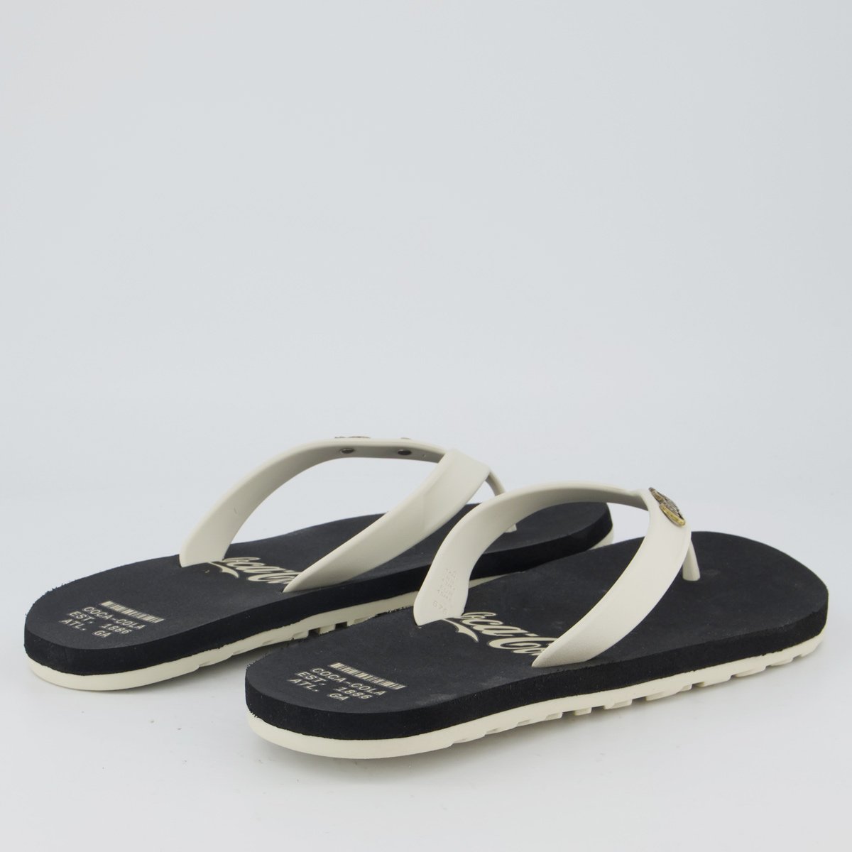 Chinelo Coca Cola Wave Jet Alma Preto Branco 4