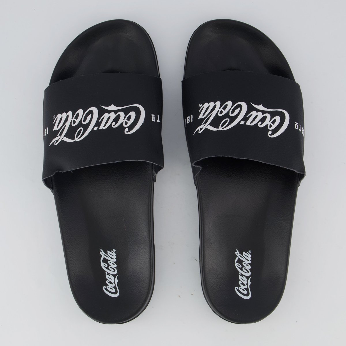 Chinelo Coca Cola Slide 1886 Preto
