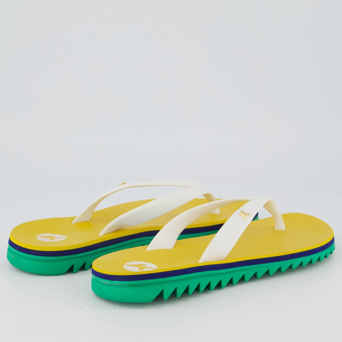 Chinelo Kenner Ibiza I Amarelo Branco 4