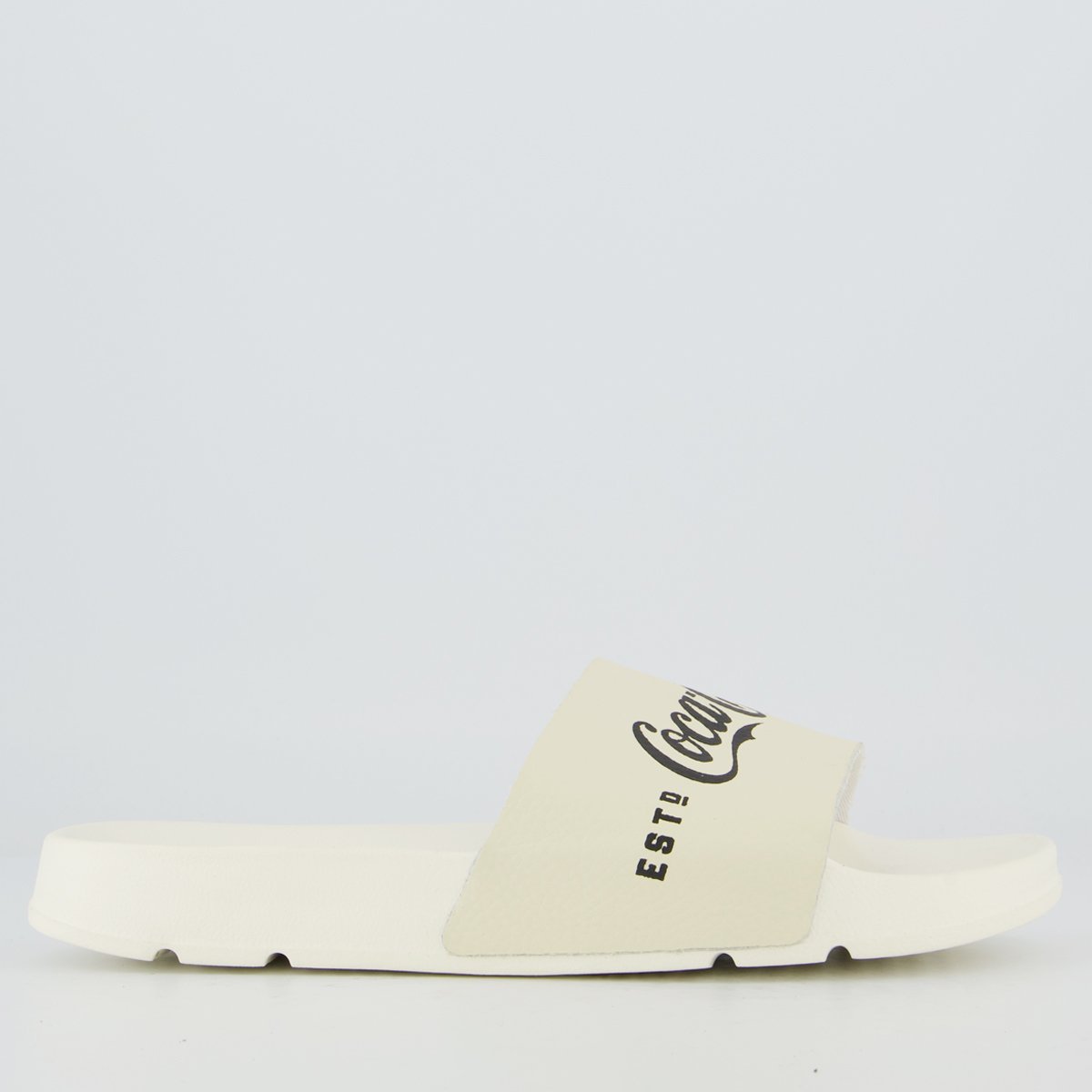 Chinelo Coca Cola Slide 1886 Feminino Off White Branco 2
