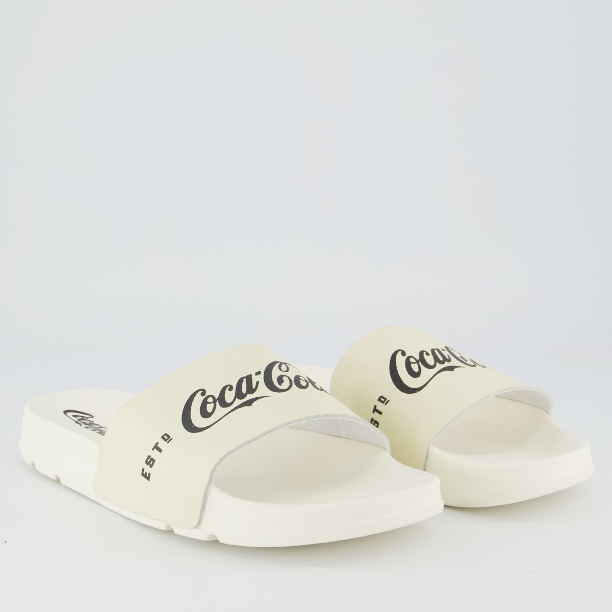 Chinelo Coca Cola Slide 1886 Feminino Off White Branco 3