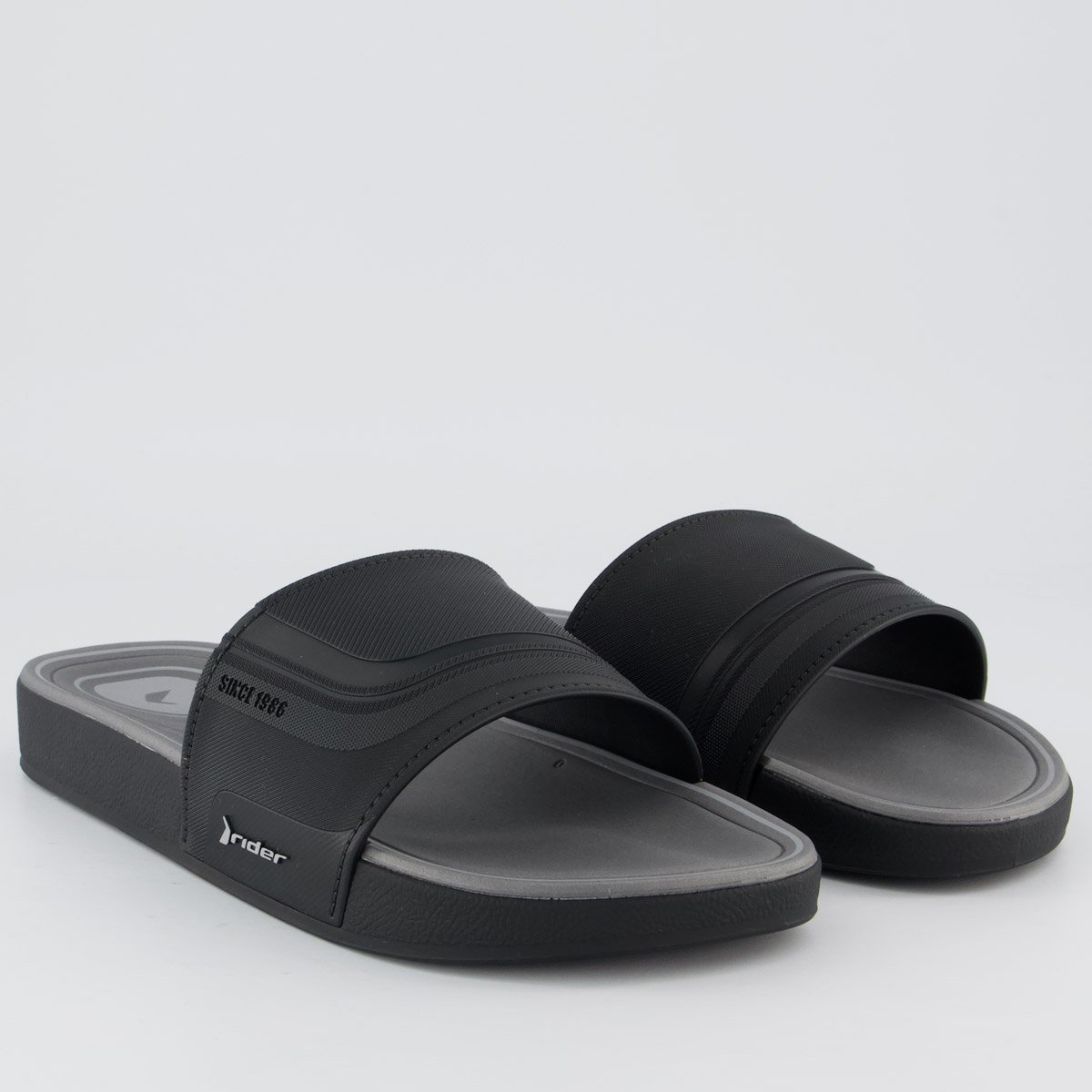 Chinelo Rider Slide Pulse Preto Preto 3