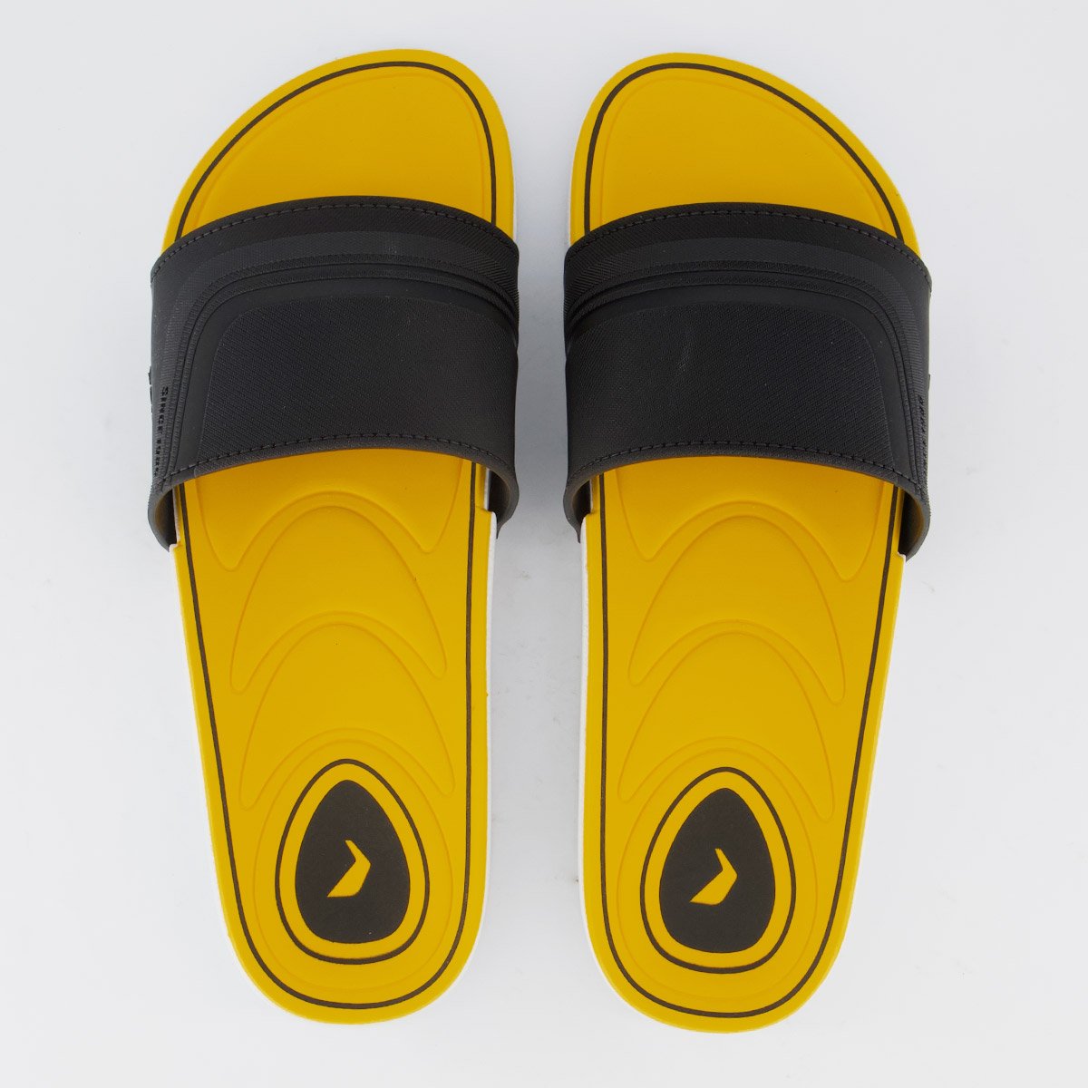 Chinelo Rider Slide Pulse Amarelo e Preto