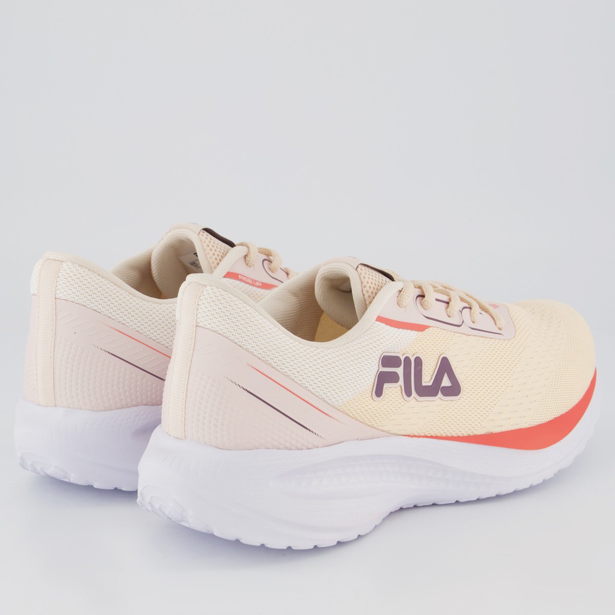 Tenis Fila Rise Up Feminino Rose Claro Bege 3