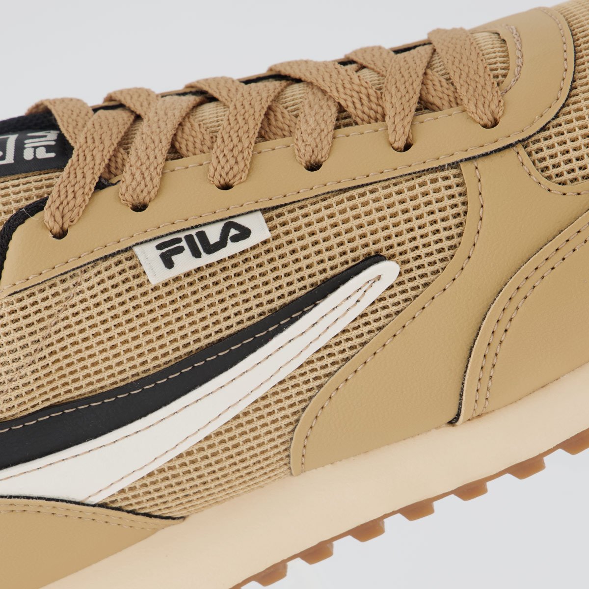 Tenis Fila Renno Classic Bege e Preto Bege 7