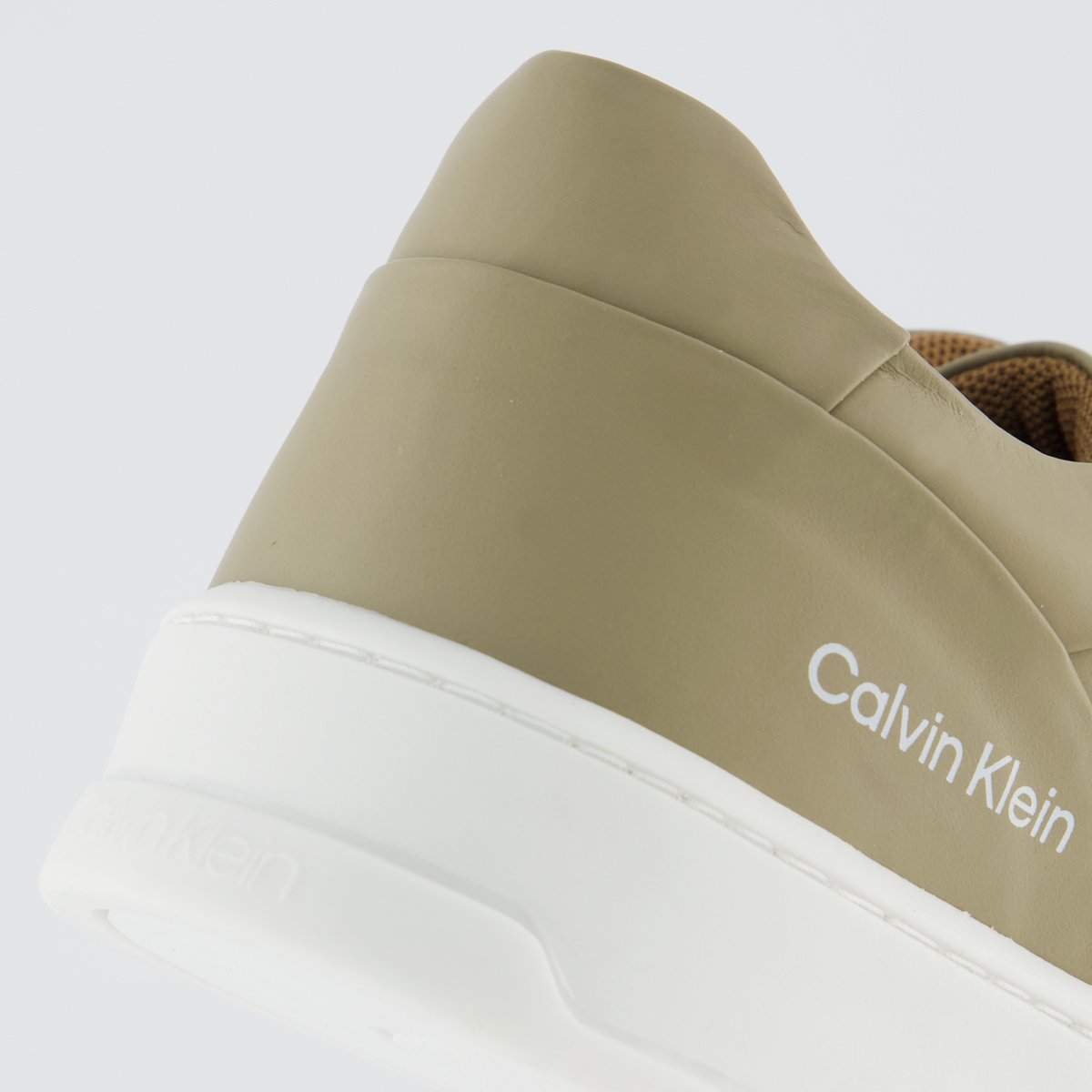 Tênis Calvin Klein Basic Bege e Branco Bege 6