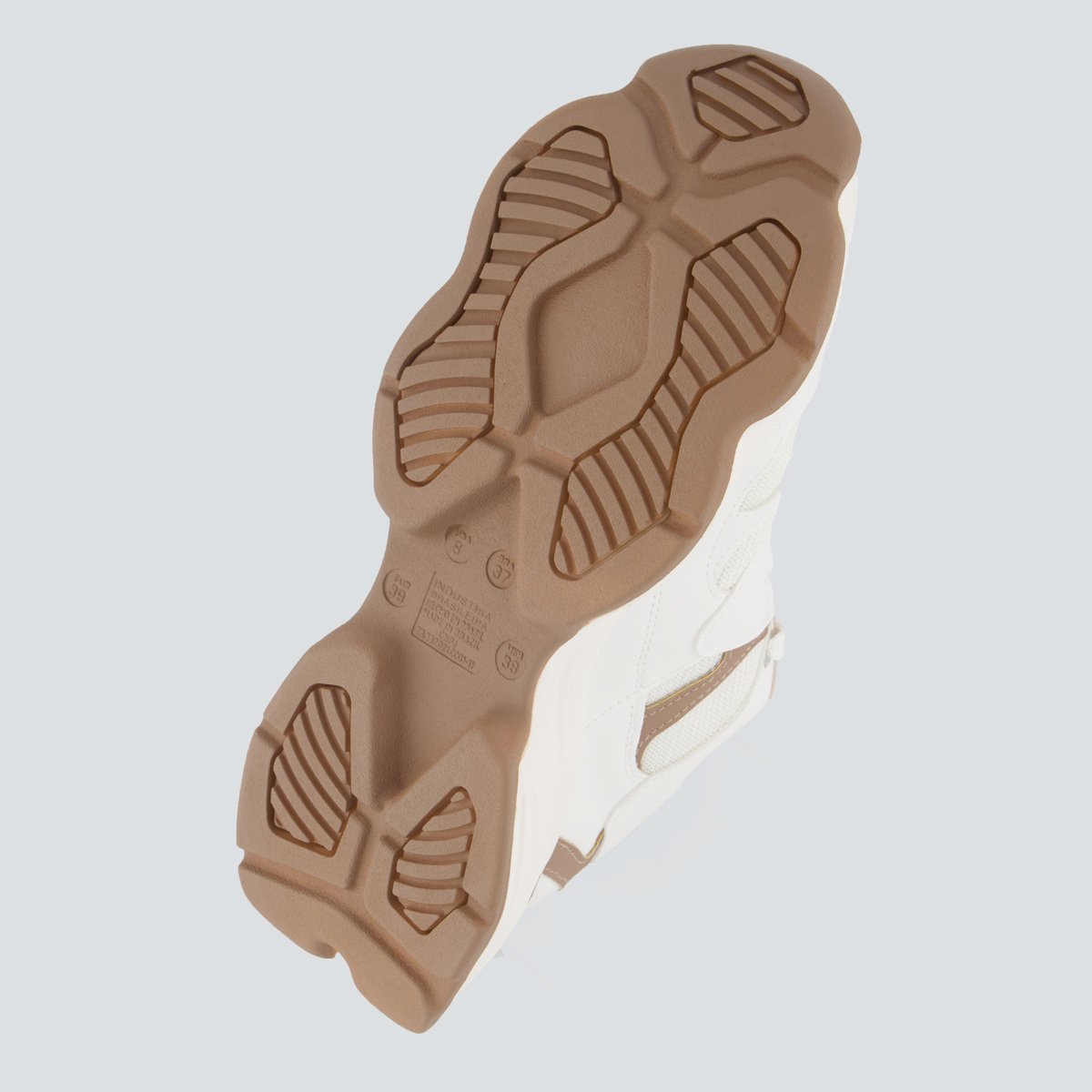 Tênis Via Marte V158 Feminino Branco e Bege Branco 5