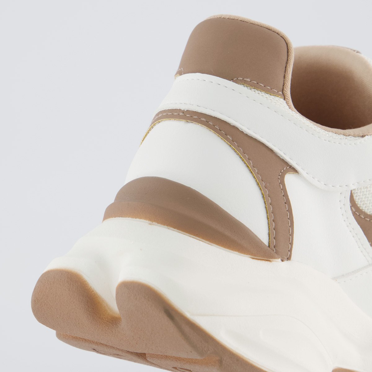 Tênis Via Marte V158 Feminino Branco e Bege Branco 6