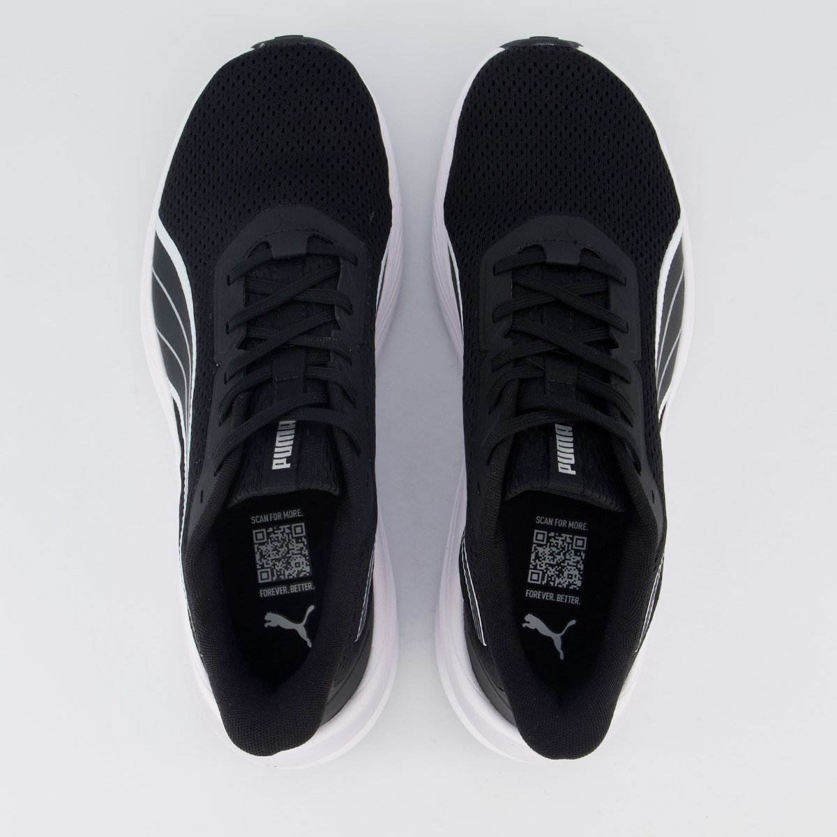 Tenis Puma Dasher Lite Preto e Branco Preto 4