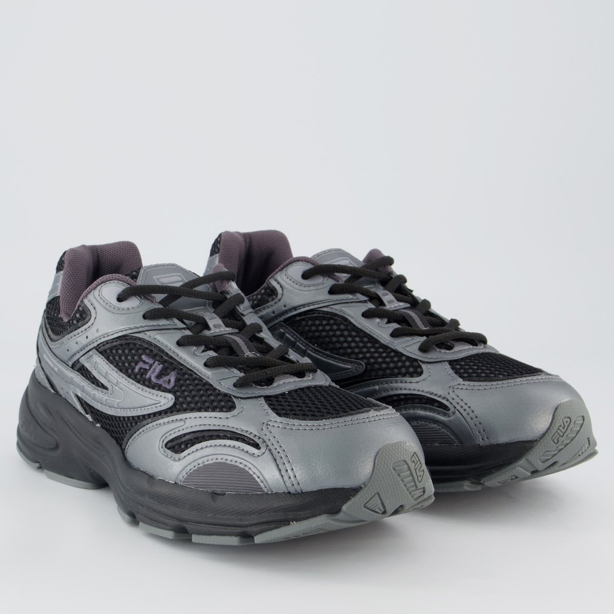 Tênis Fila Runner 2K Preto e Cinza Preto/Prata 2