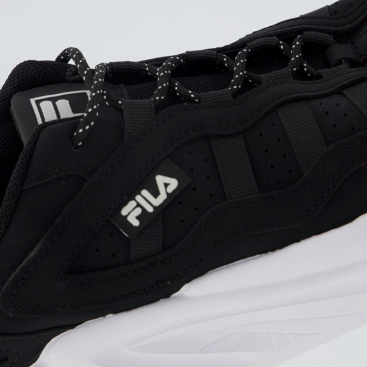 Tênis Fila Street Fit 3 Feminino Preto e Branco Preto 7