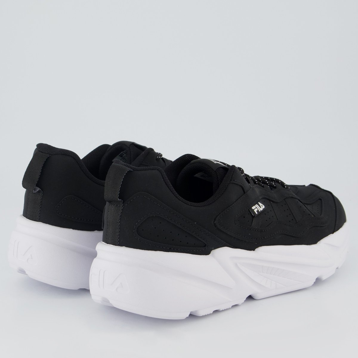 Tenis Fila Street Fit 3 Preto e Branco Preto 3