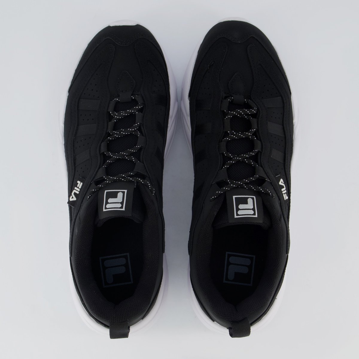 Tenis Fila Street Fit 3 Preto e Branco Preto 4