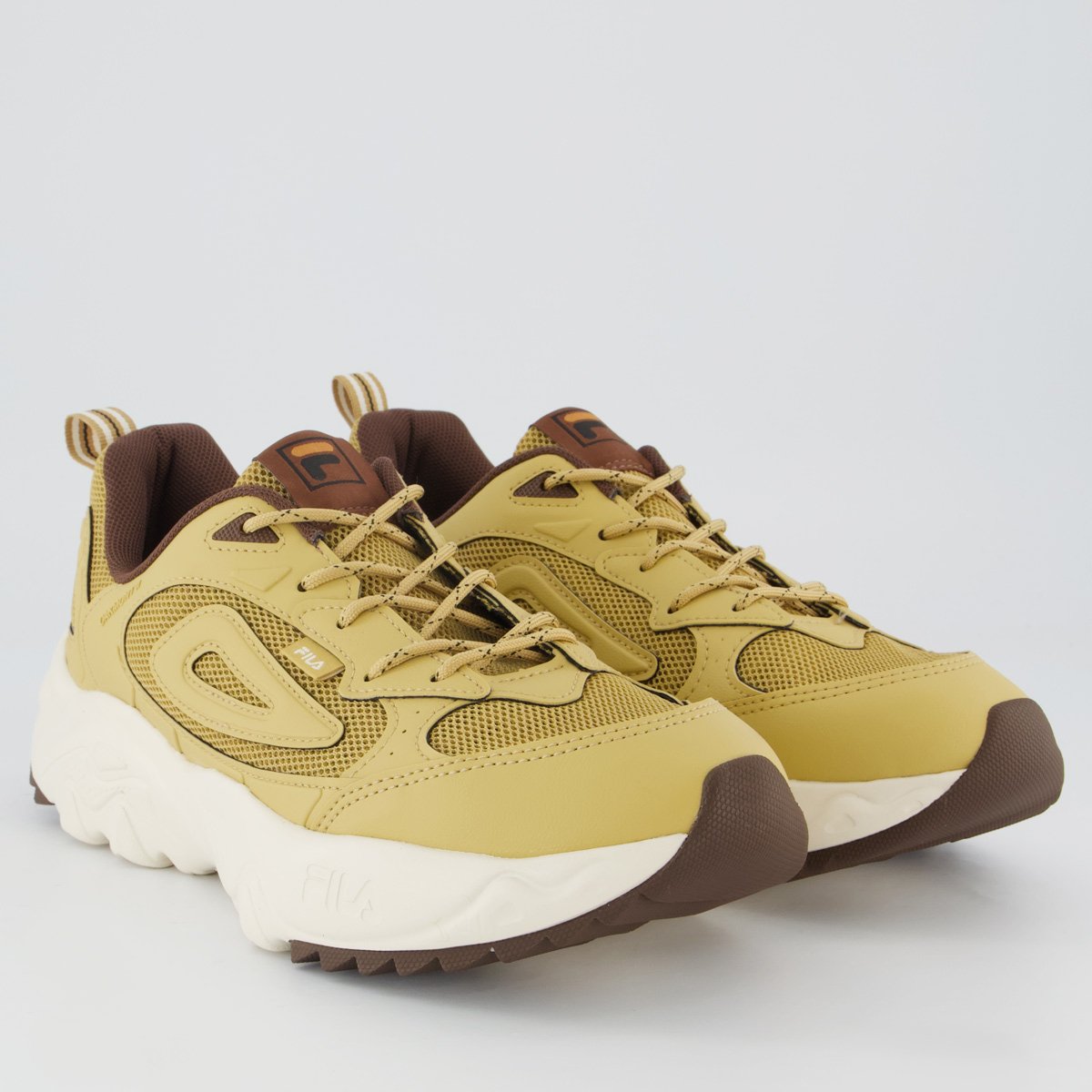 Tenis Fila Oakmont 2 Bege e Marrom Bege 2