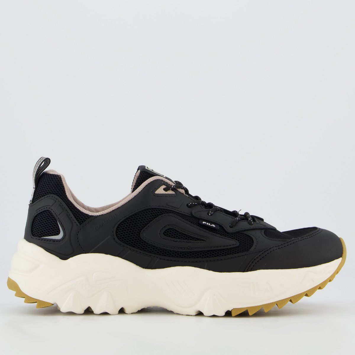 Tenis Fila Oakmont 2 Preto e Bege