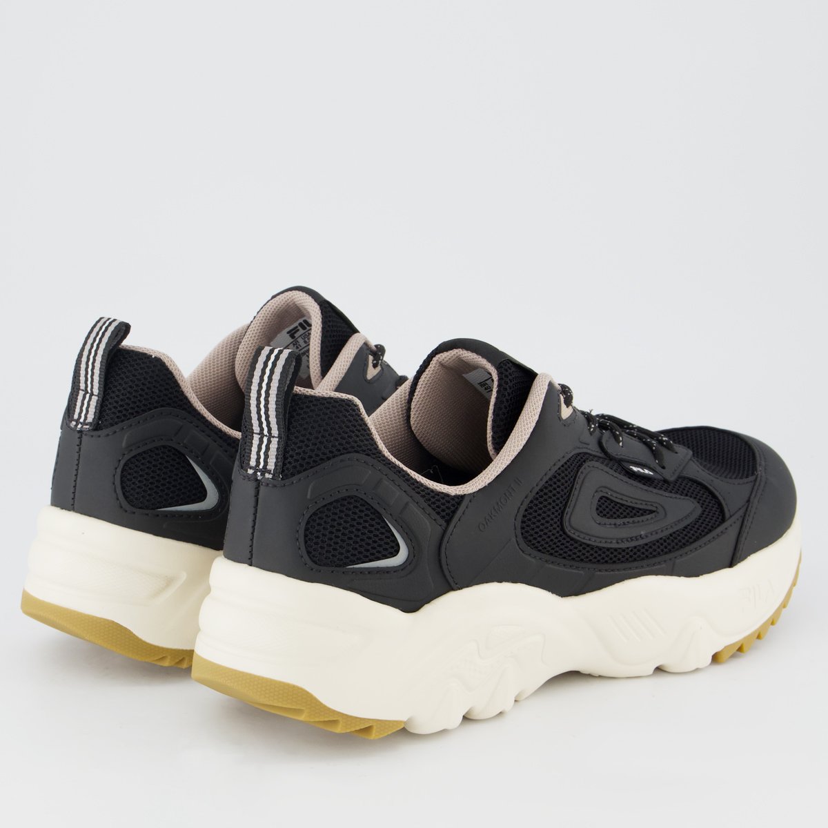Tenis Fila Oakmont 2 Preto e Bege Preto 3