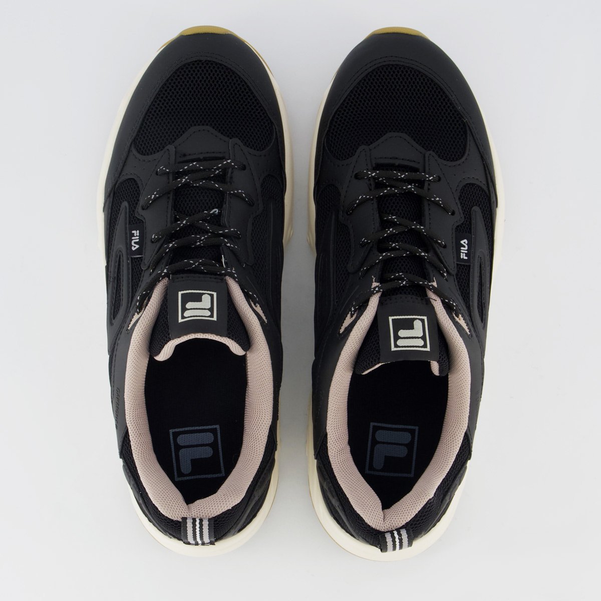 Tenis Fila Oakmont 2 Preto e Bege Preto 4