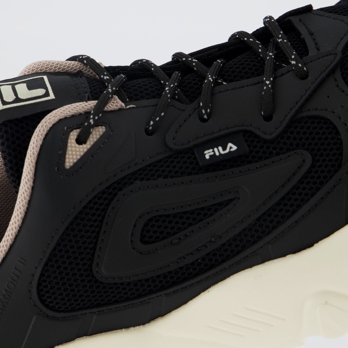 Tenis Fila Oakmont 2 Preto e Bege Preto 7