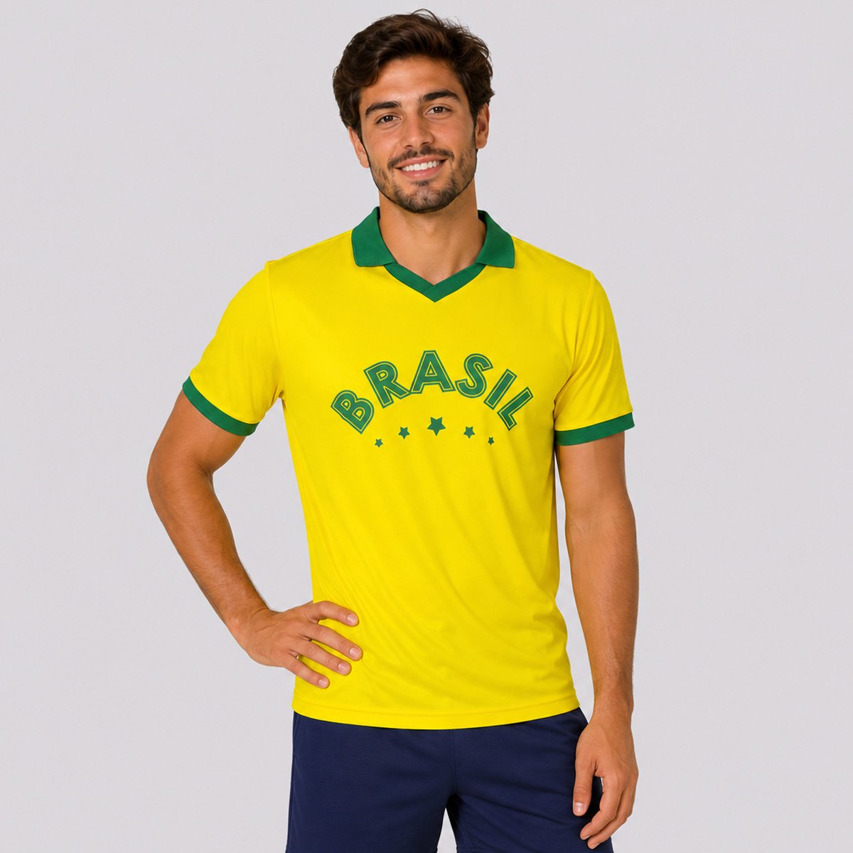 Camisa Brasil Seleça Amarela Amarelo 2