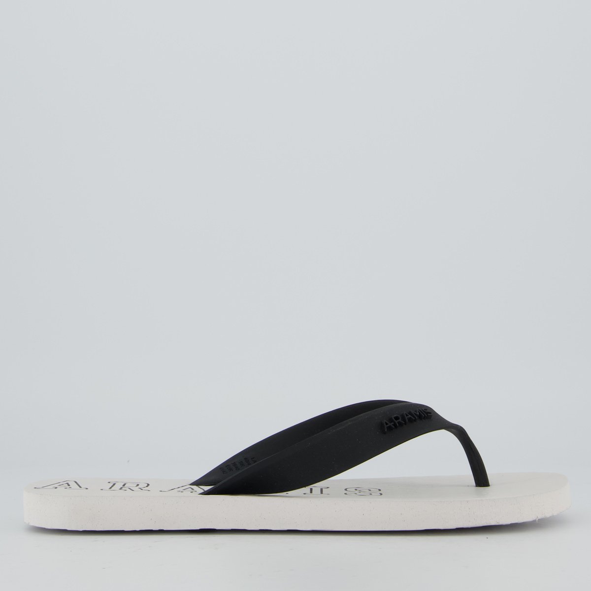 Chinelo Aramis 95 Branco Preto 2