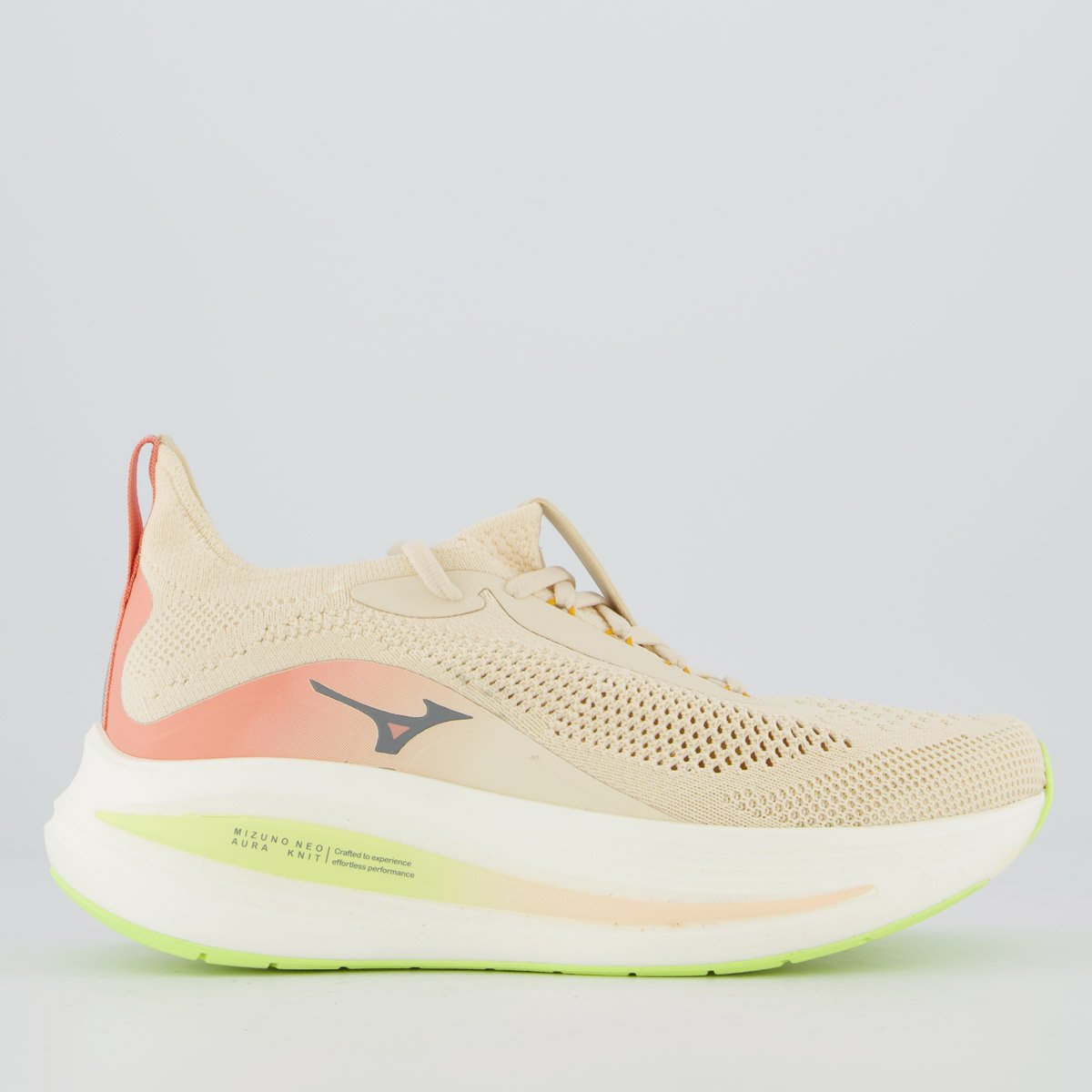 Tênis Mizuno Neo Aura Knit Feminino Off-White