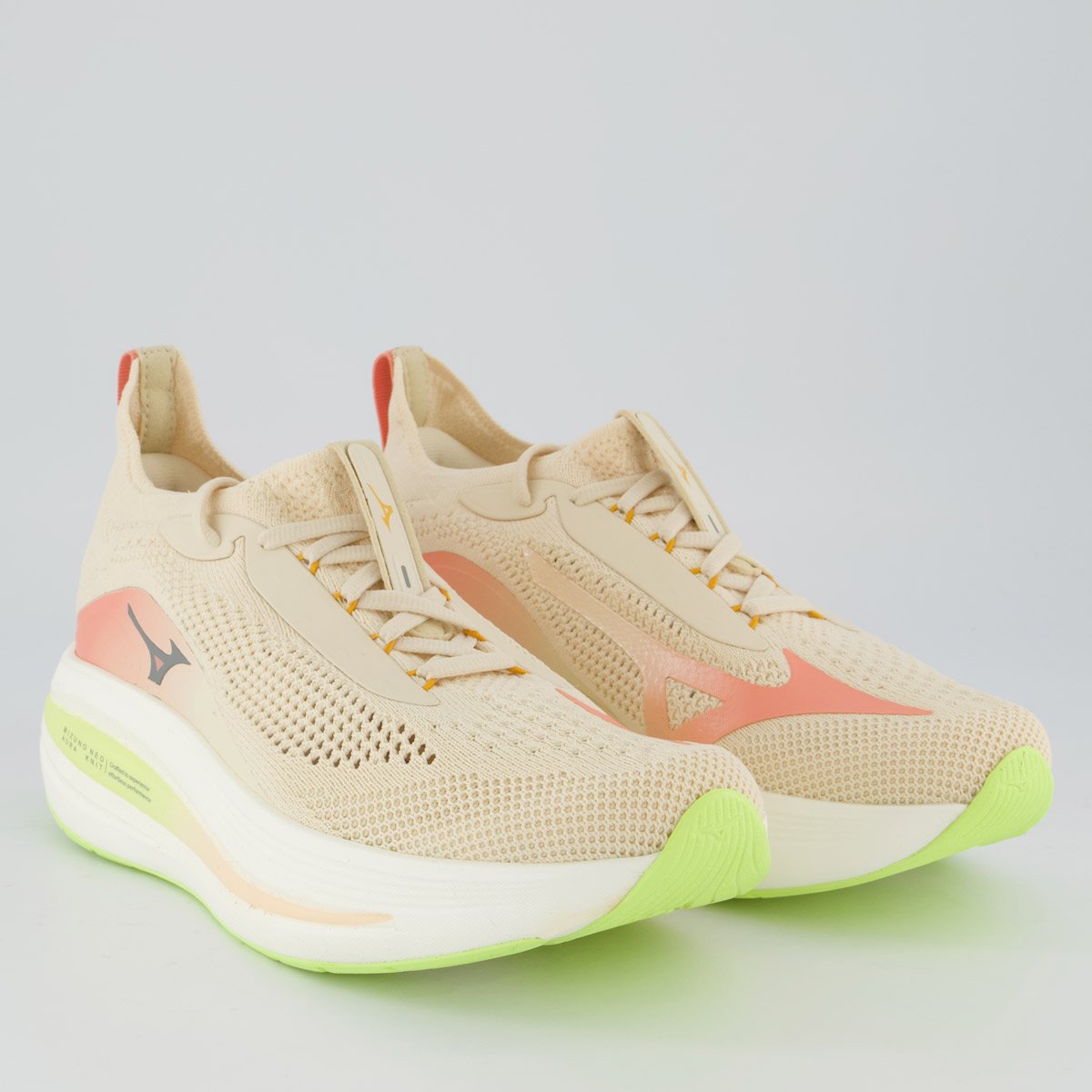 Tênis Mizuno Neo Aura Knit Feminino Off-White Bege 2