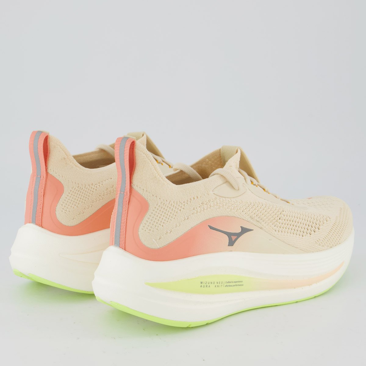 Tênis Mizuno Neo Aura Knit Feminino Off-White Bege 3