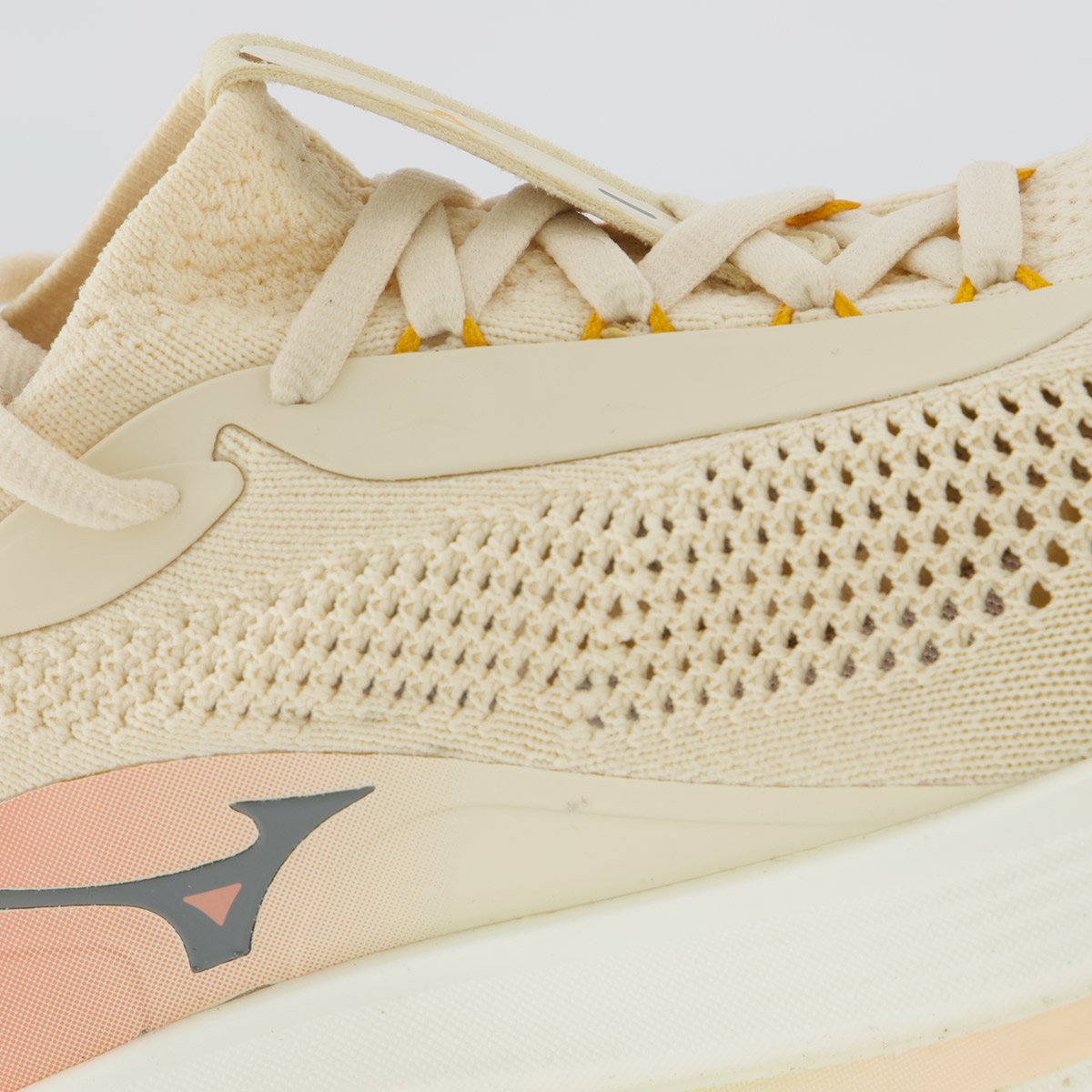 Tênis Mizuno Neo Aura Knit Feminino Off-White Bege 7