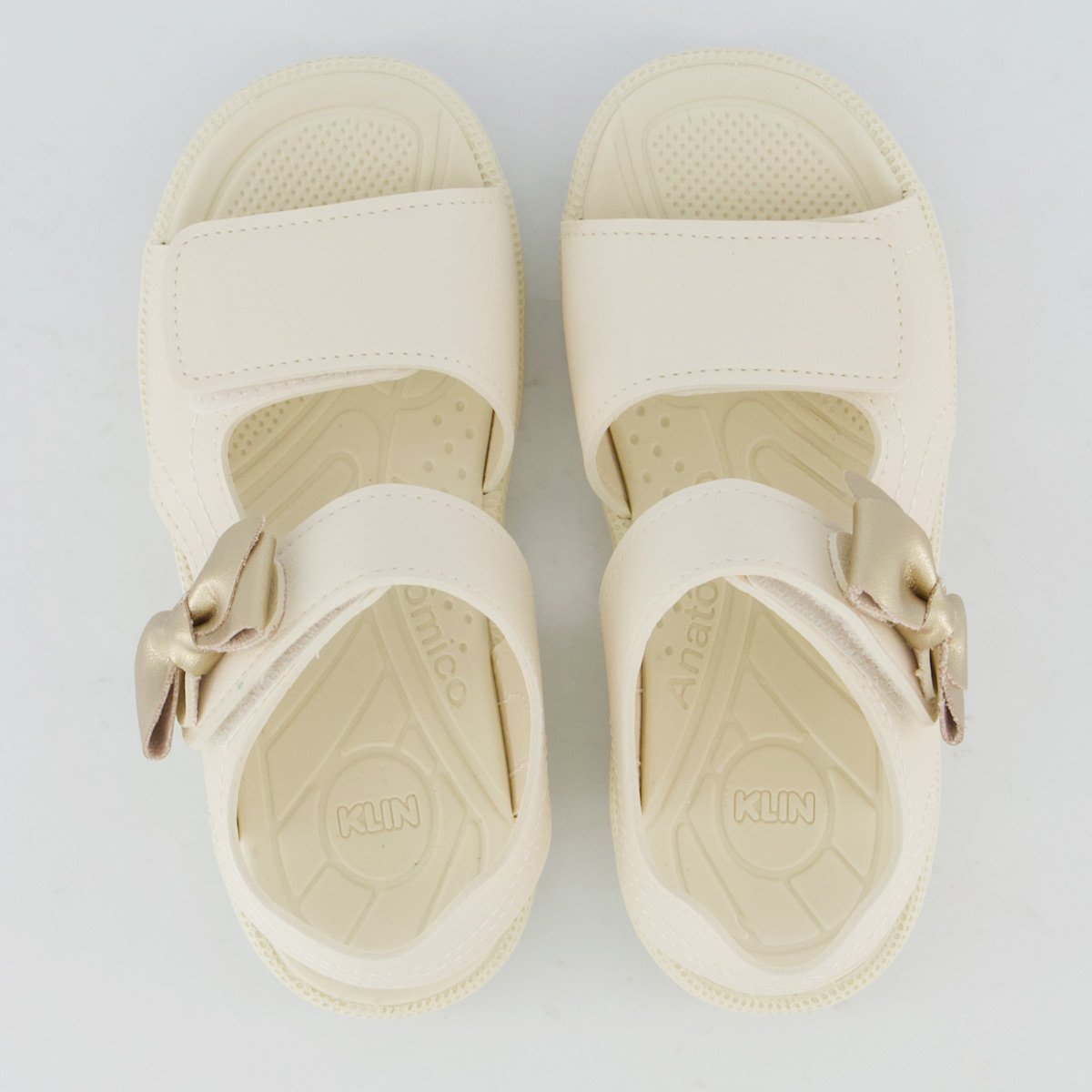 Sandália Klin Tic Tac Infantil Off-White