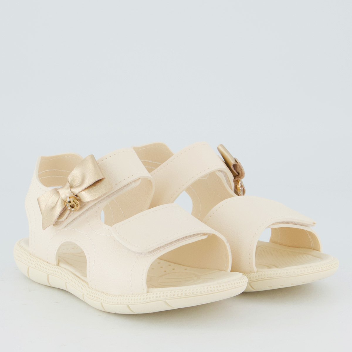 Sandália Klin Tic Tac Infantil Off-White Bege 3