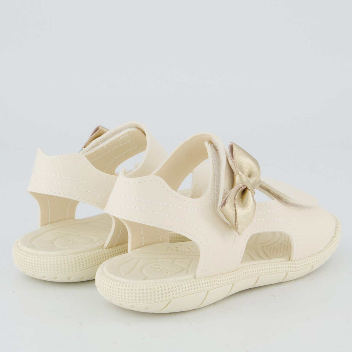 Sandália Klin Tic Tac Infantil Off-White Bege 4