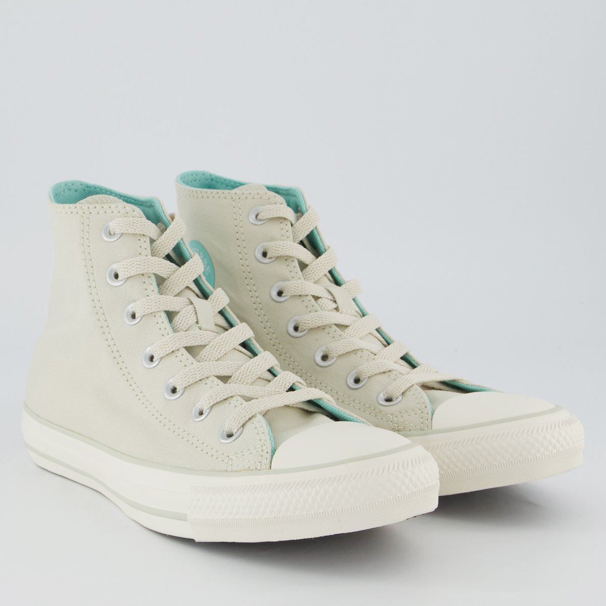 Tênis Converse All Star Chuck Taylor Feminino Cano Alto Verde Bege/Verde 2