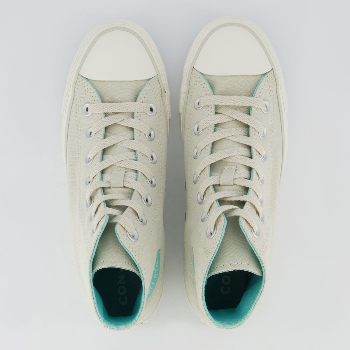 Tênis Converse All Star Chuck Taylor Feminino Cano Alto Verde Bege/Verde 4