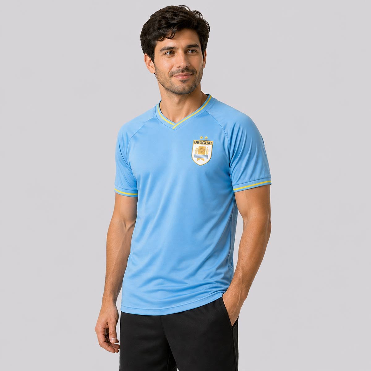 Camisa Uruguai Celeste Azul 2