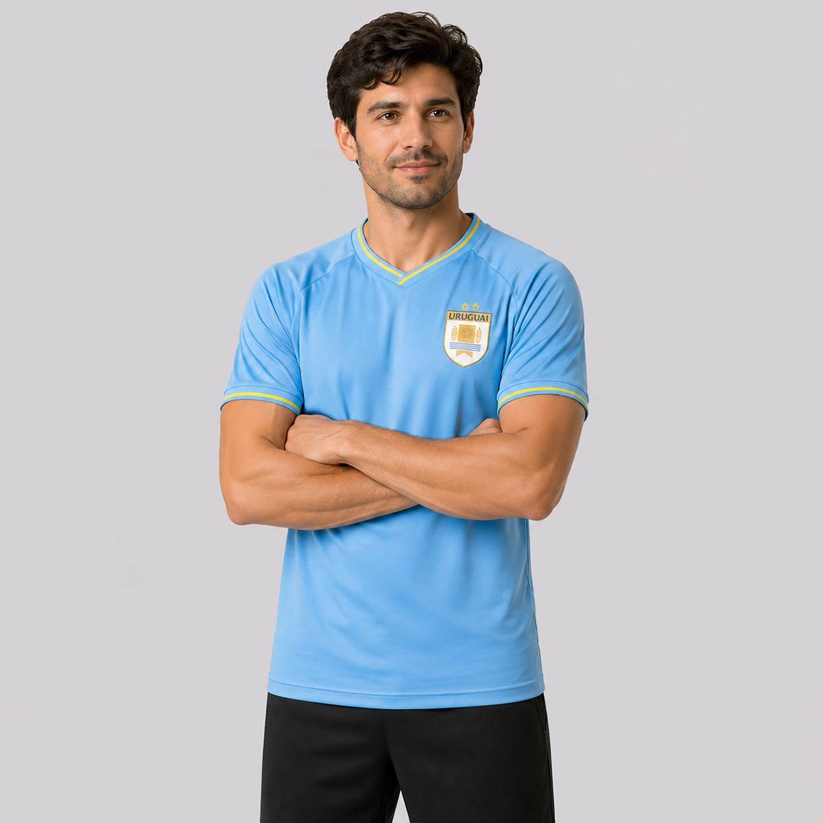 Camisa Uruguai Celeste Azul 3