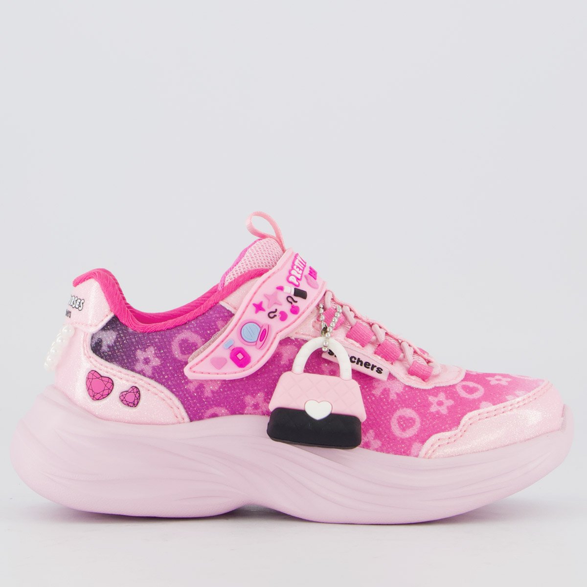 Tênis Skechers Power Jams 2.0 Infantil Rosa