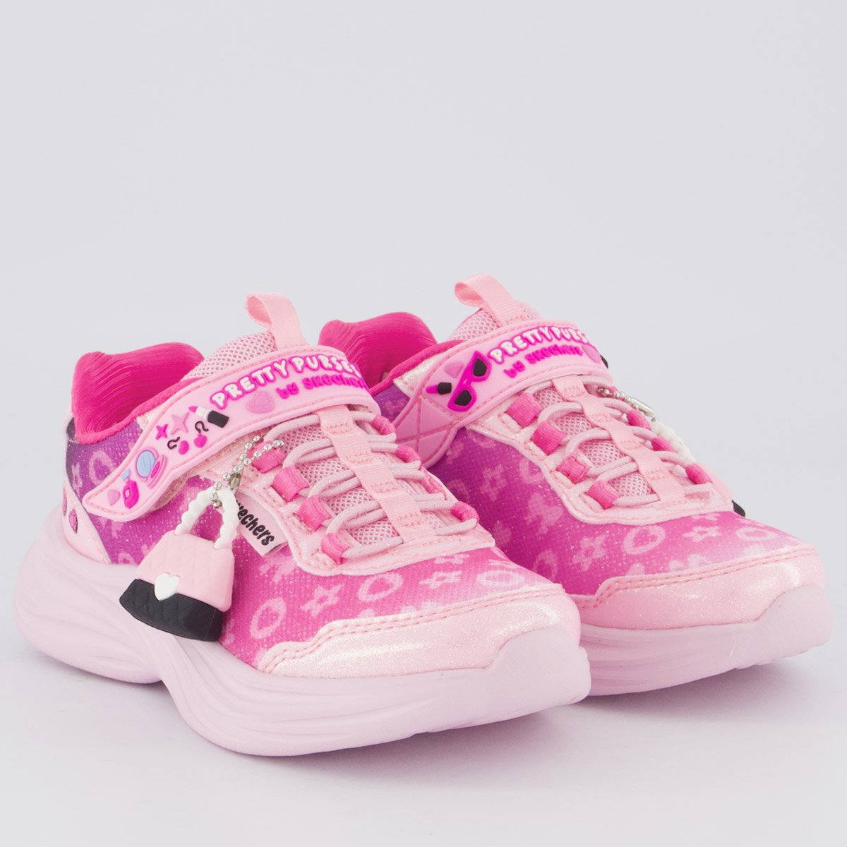 Tênis Skechers Power Jams 2.0 Infantil Rosa Rosa 2
