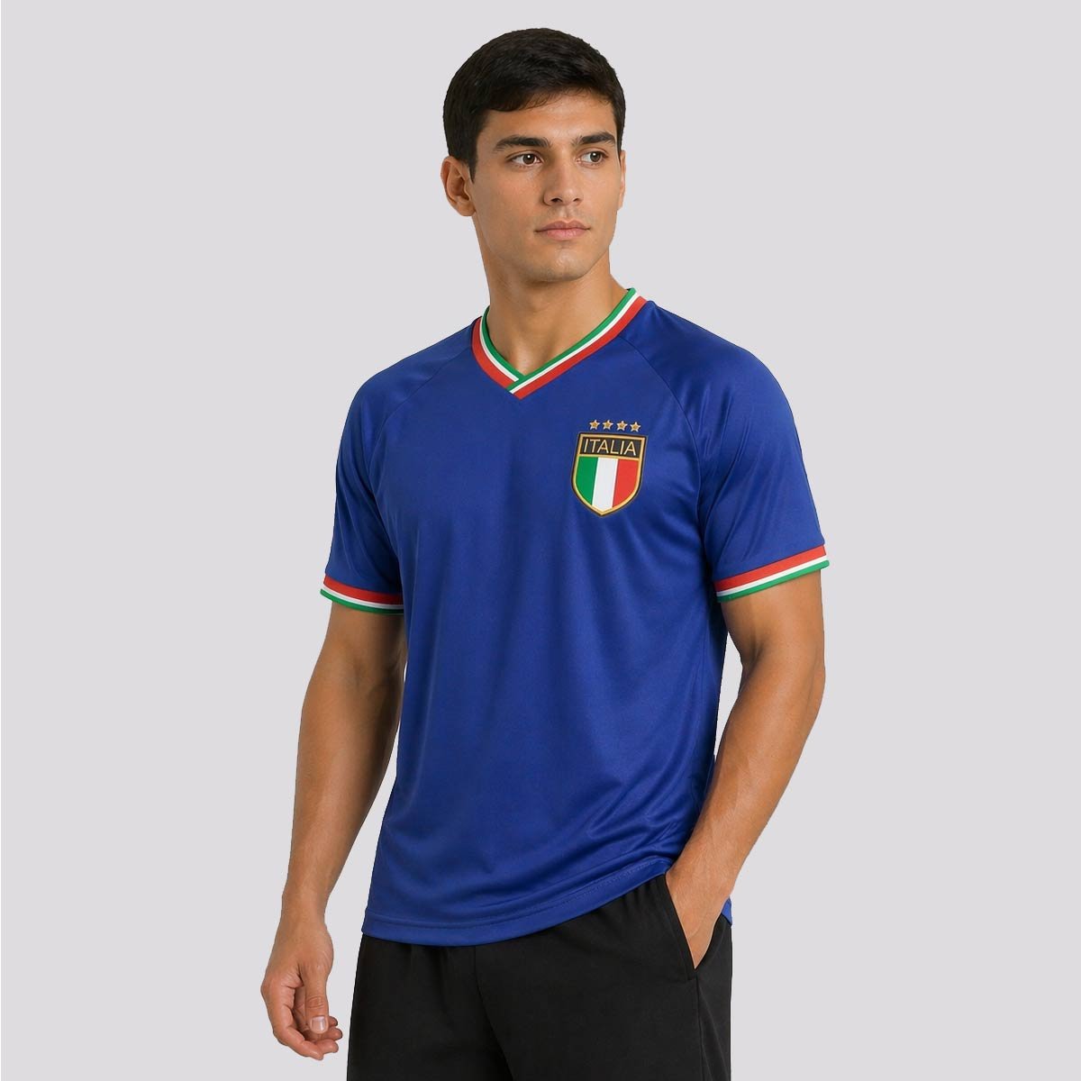 Camisa Itália Azzurra Azul 3