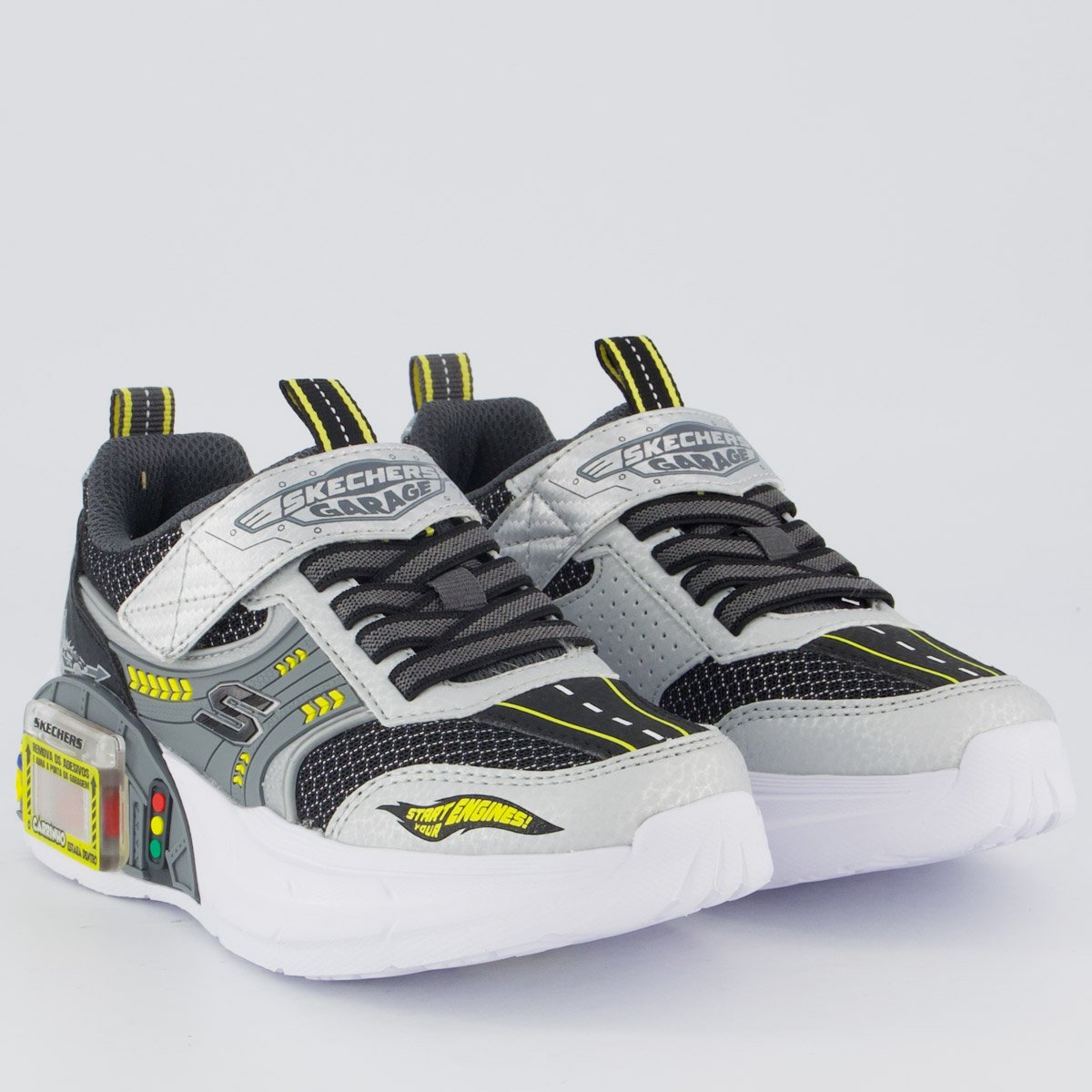 Tênis Skechers Garage Infantil Cinza Cinza 2