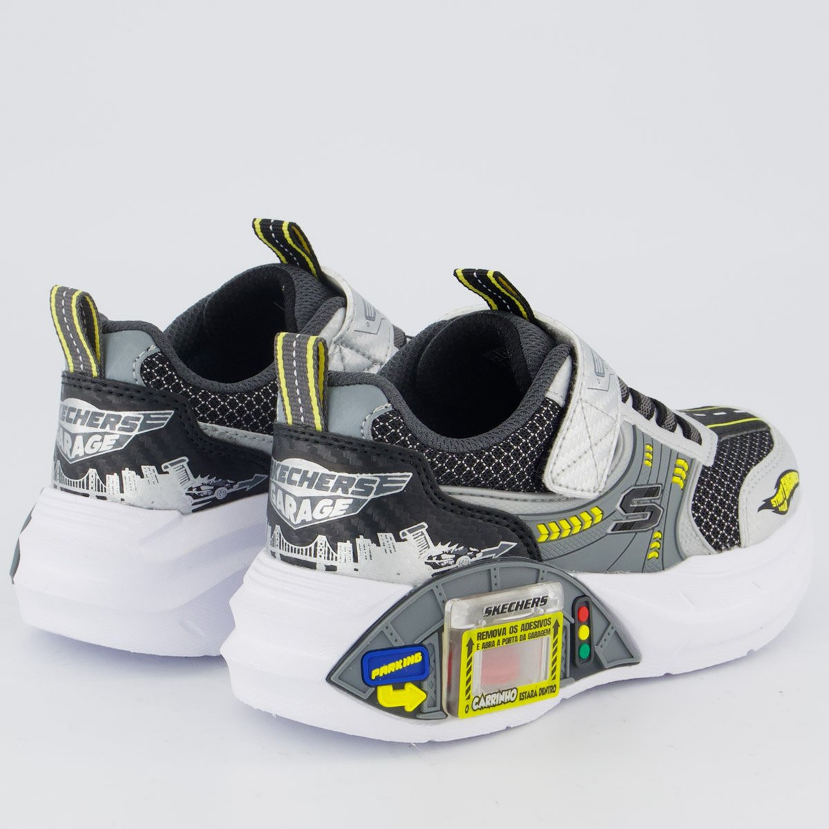 Tênis Skechers Garage Infantil Cinza Cinza 3