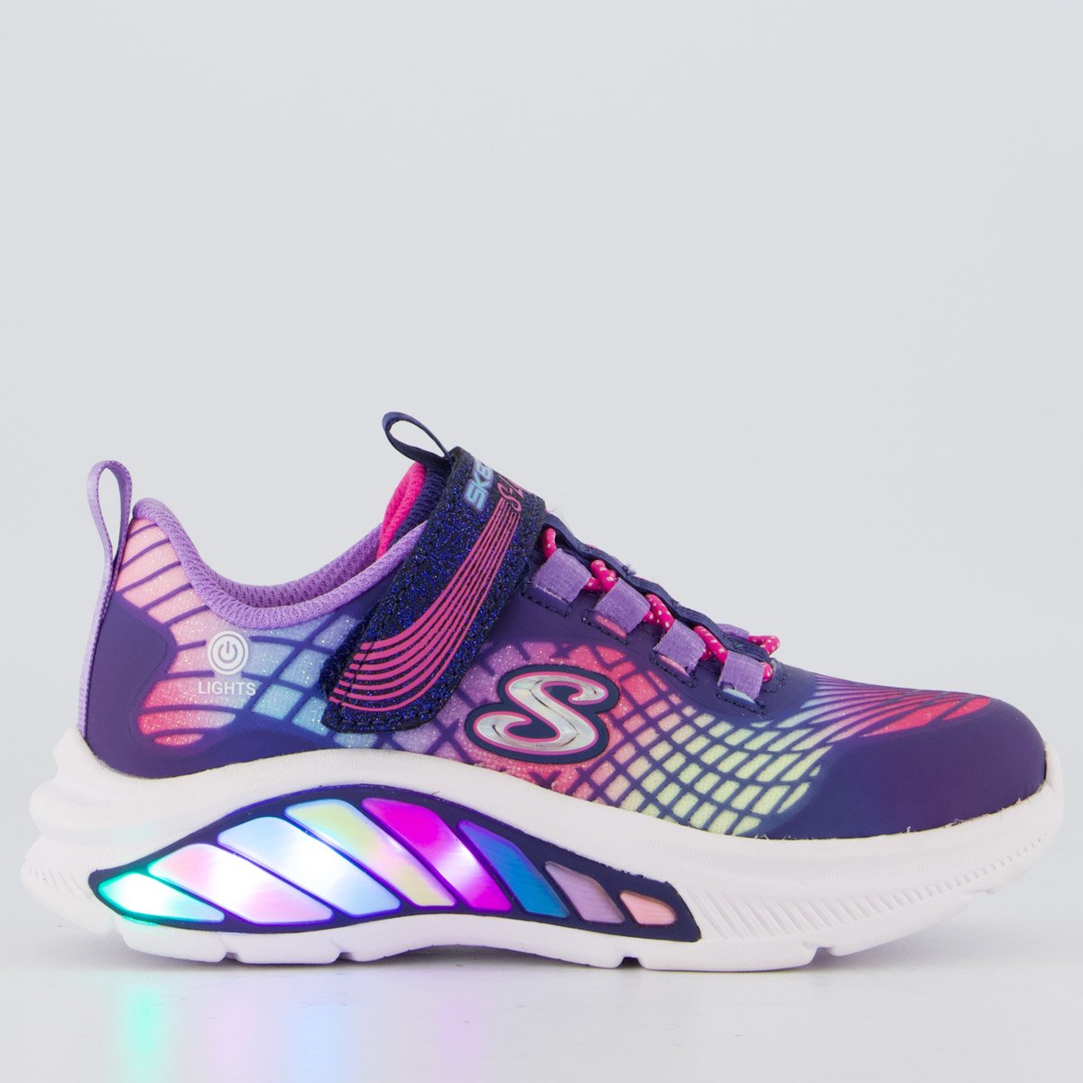 Tênis Skechers Rainbow Cruisers Infantil Roxo