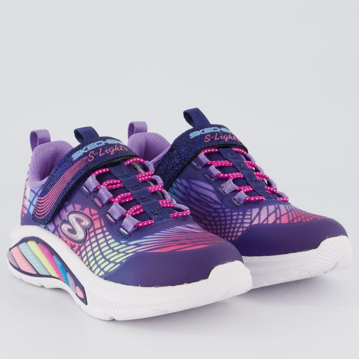 Tênis Skechers Rainbow Cruisers Infantil Roxo Roxo 2