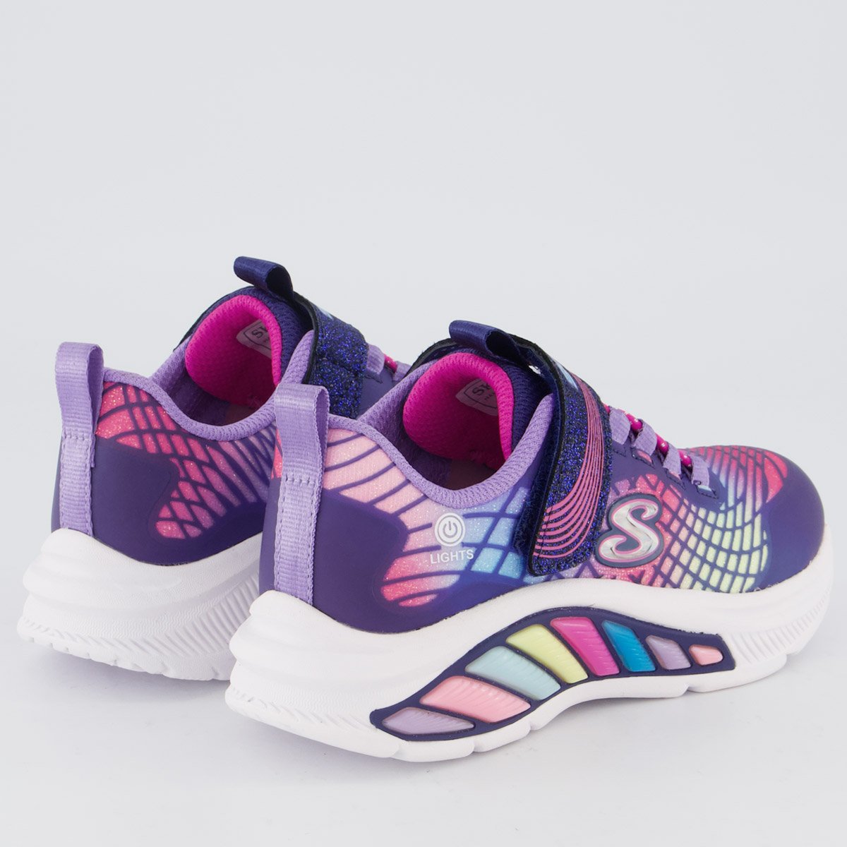 Tênis Skechers Rainbow Cruisers Infantil Roxo Roxo 3