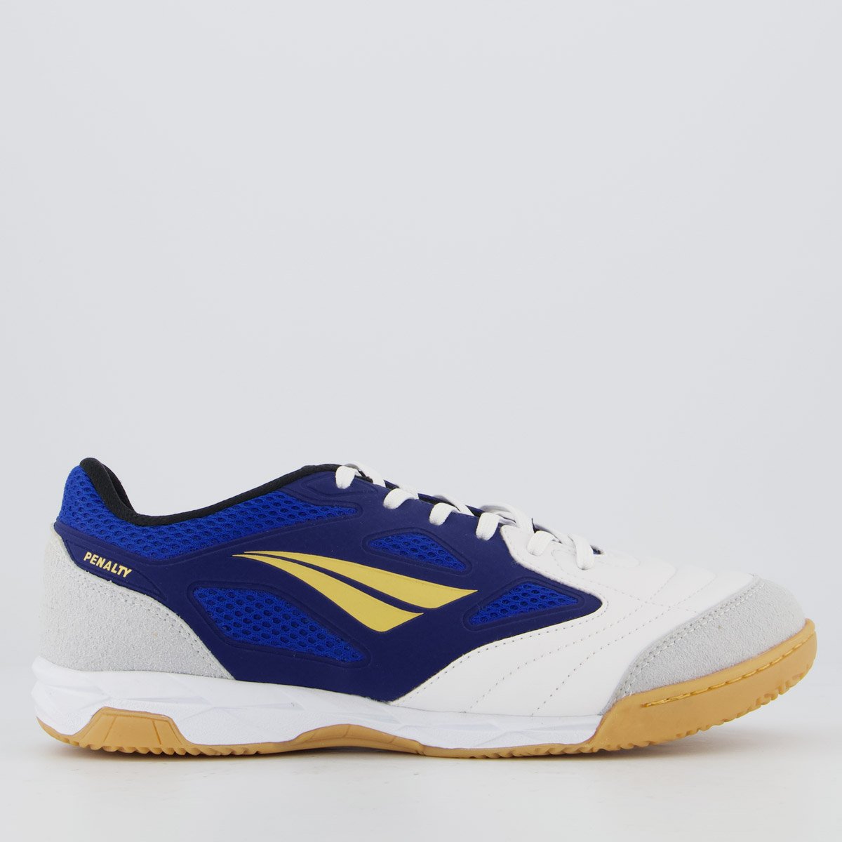 Chuteira Penalty Futsal Max 400 Y-1 Branca e Azul
